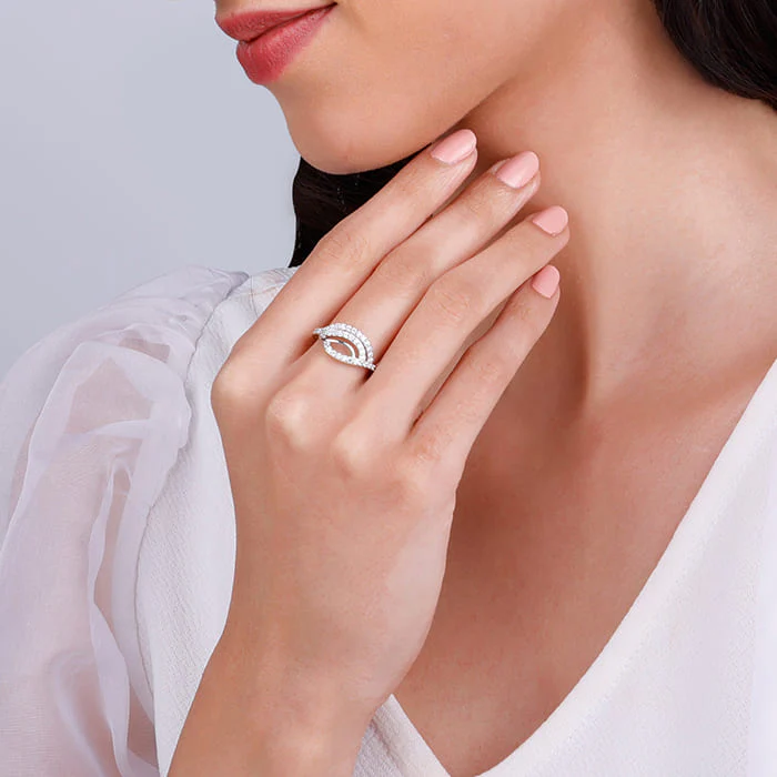 Silver Wave Swell Ring - Image 3