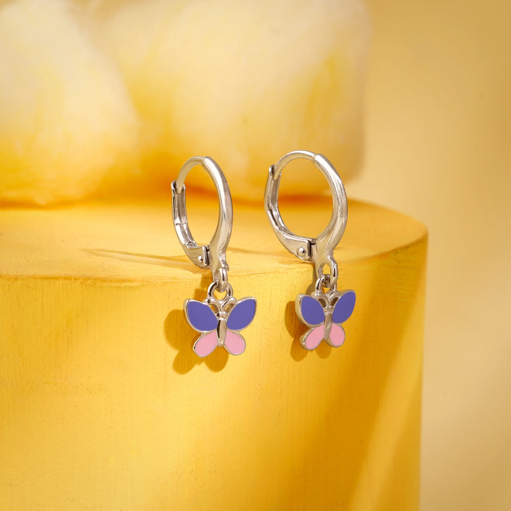 Silver Winglet Kids Earrings - Image 2