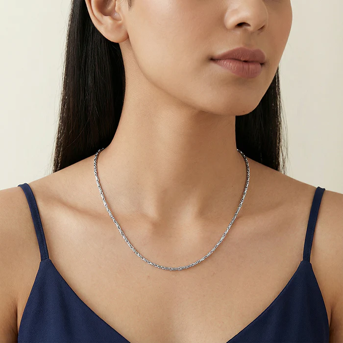 Silver Wow Wheat Chain - Image 3