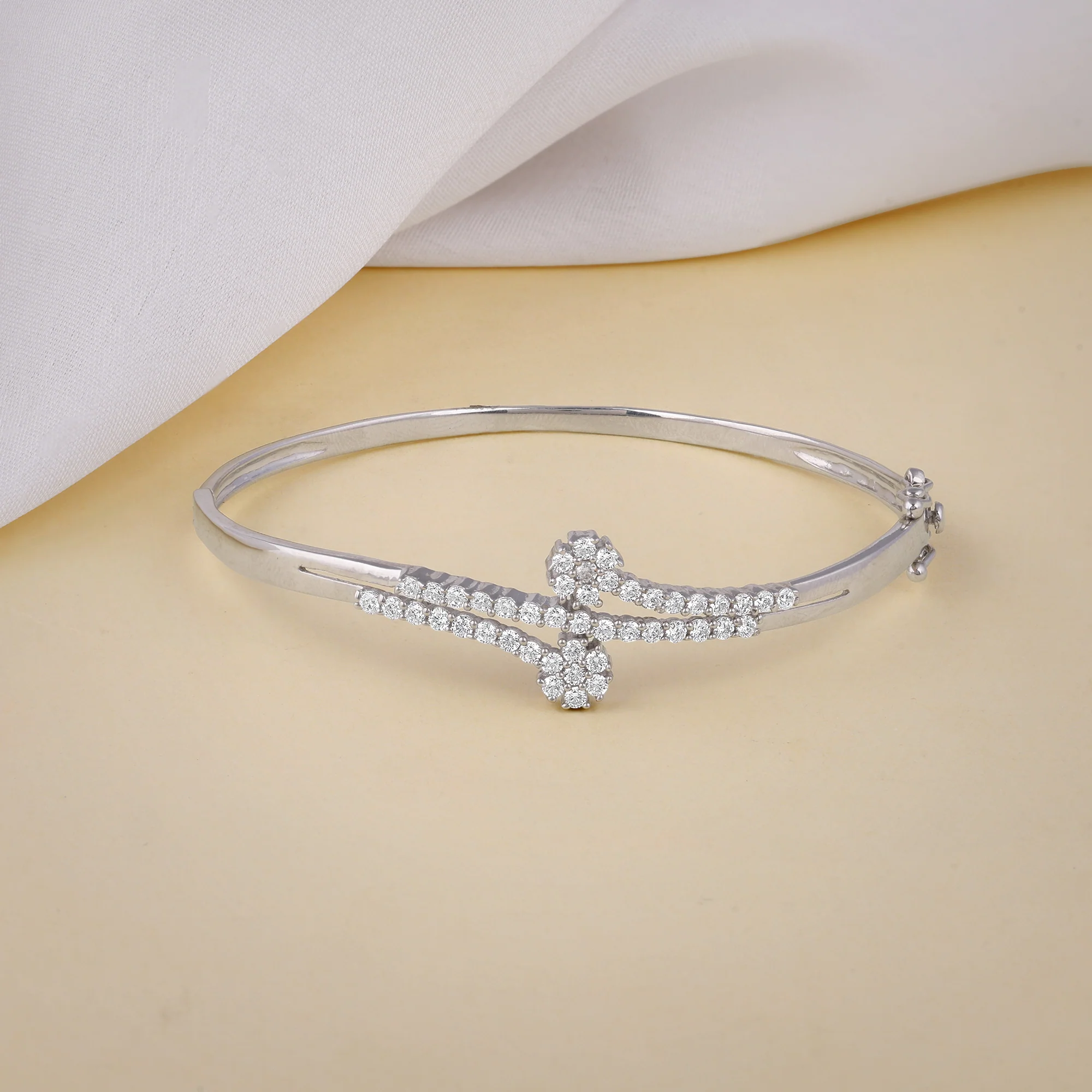 Silver You Sparkle Cuff Bracelet - Image 2