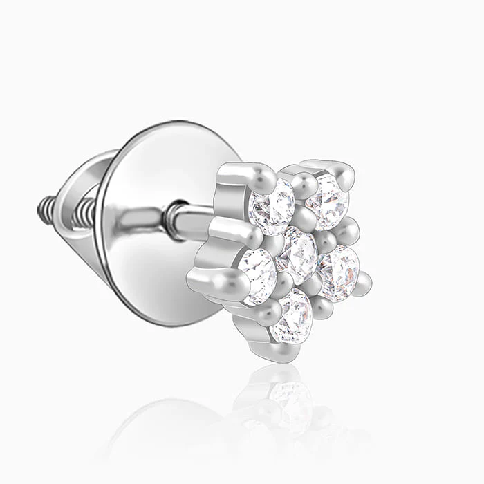 Silver Zircon Constellation Earrings - Image 4