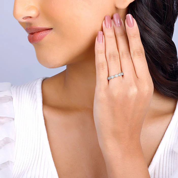 Silver Zircon Melange Ring - Image 3