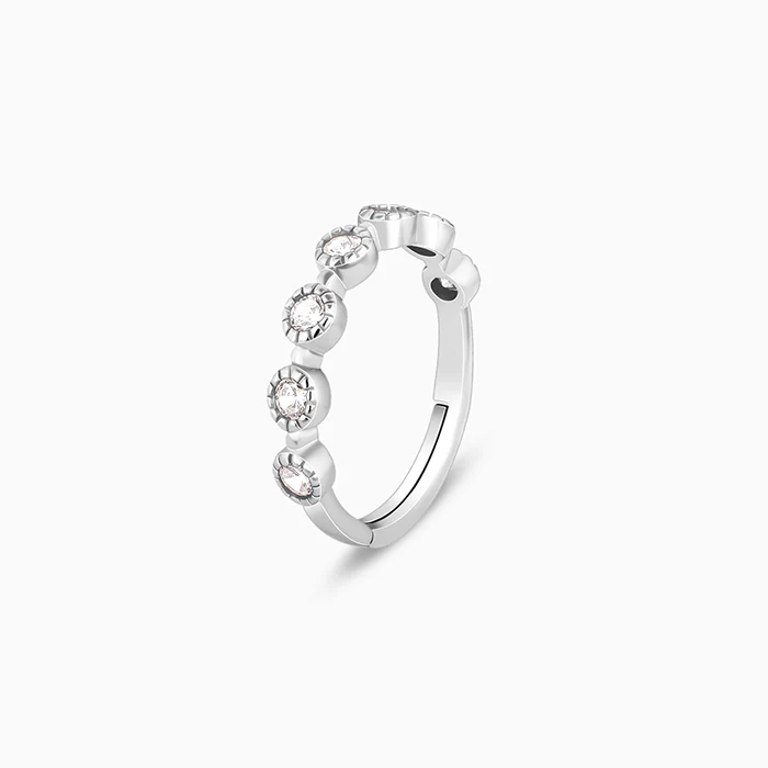Silver Zircon Melange Ring - Image 4