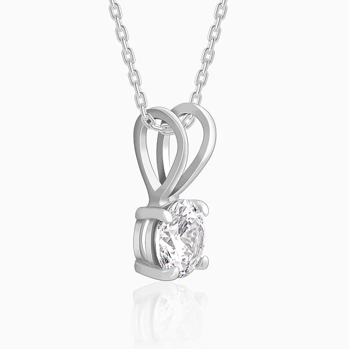 Anushka Sharma Silver Zircon Pendant with Link Chain - Image 5