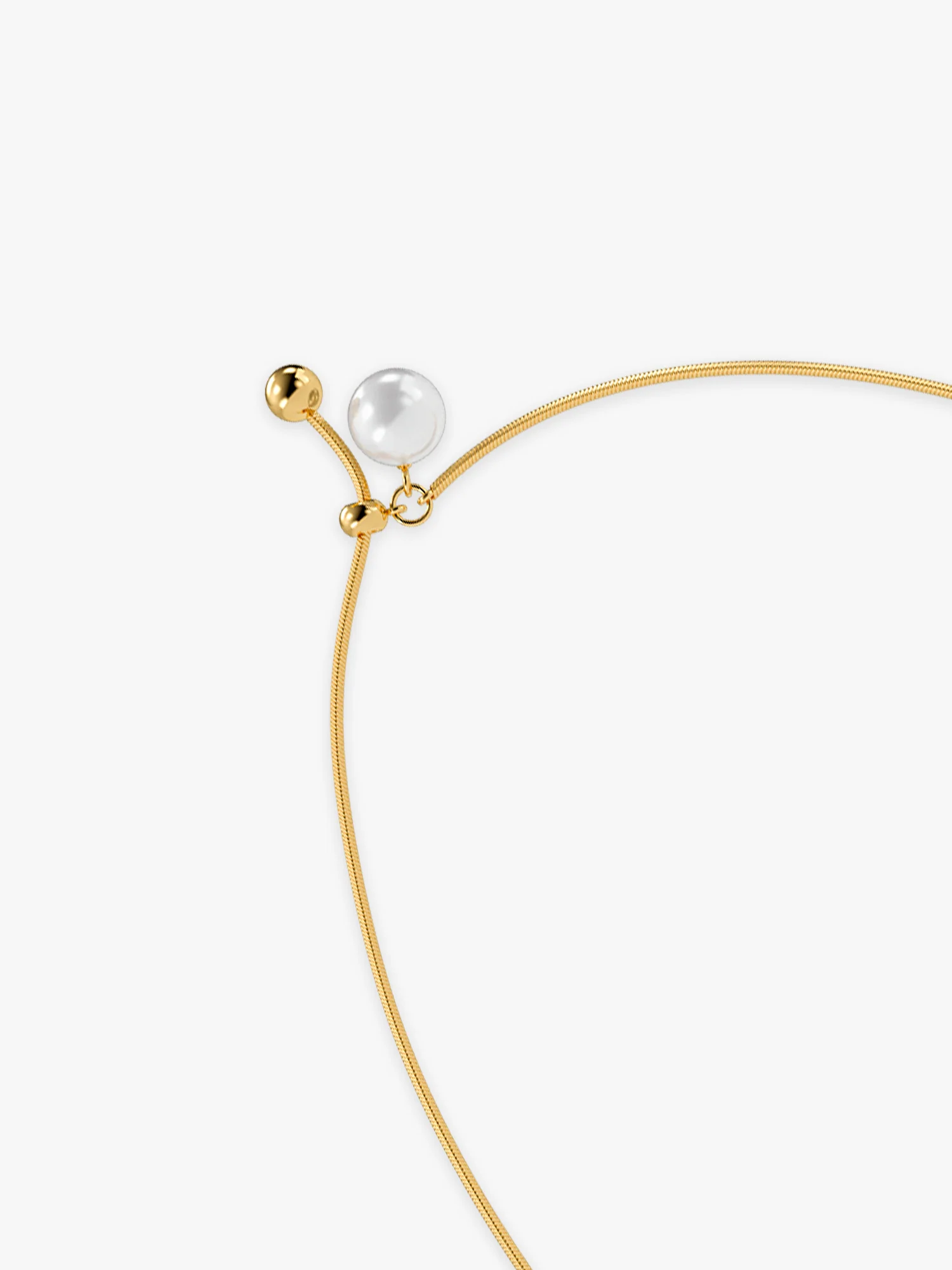 Slide Control Gold Plated Necklace - Image 4