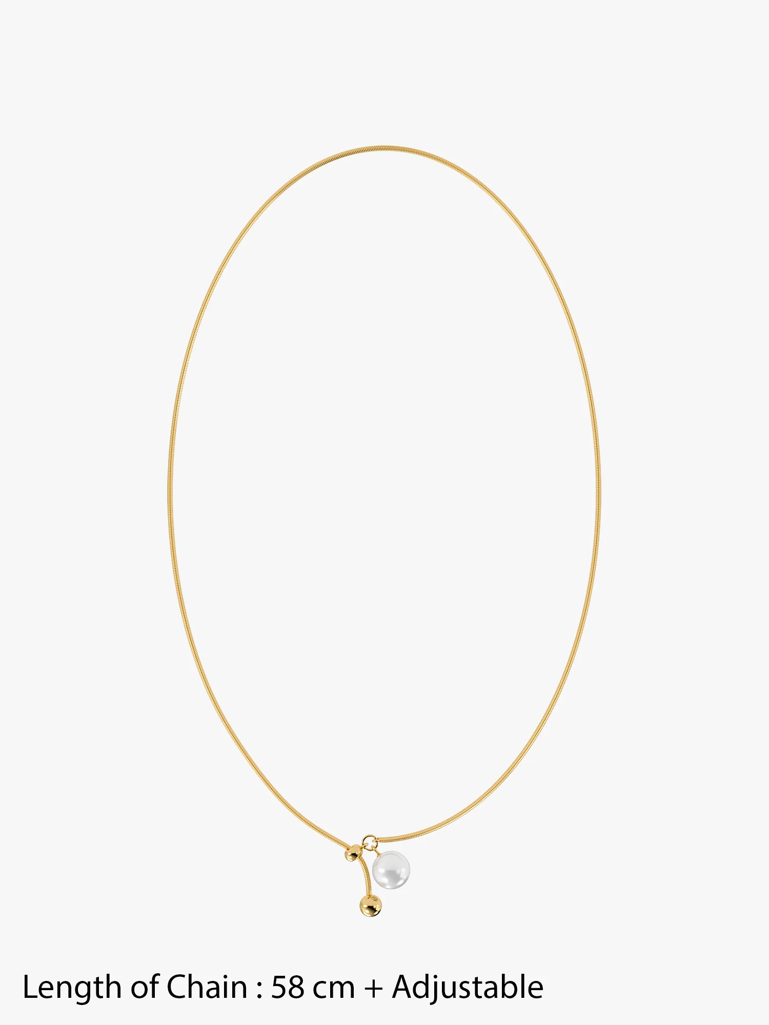 Slide Control Gold Plated Necklace - Image 5