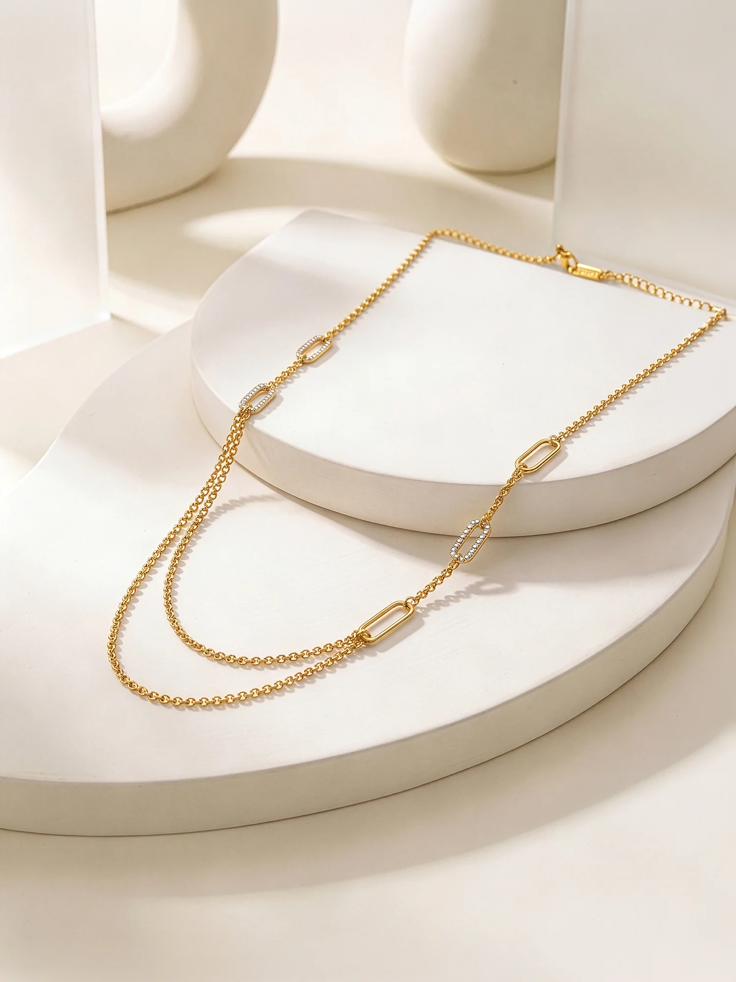 Soft Stack Gold Plated Necklace - Image 2