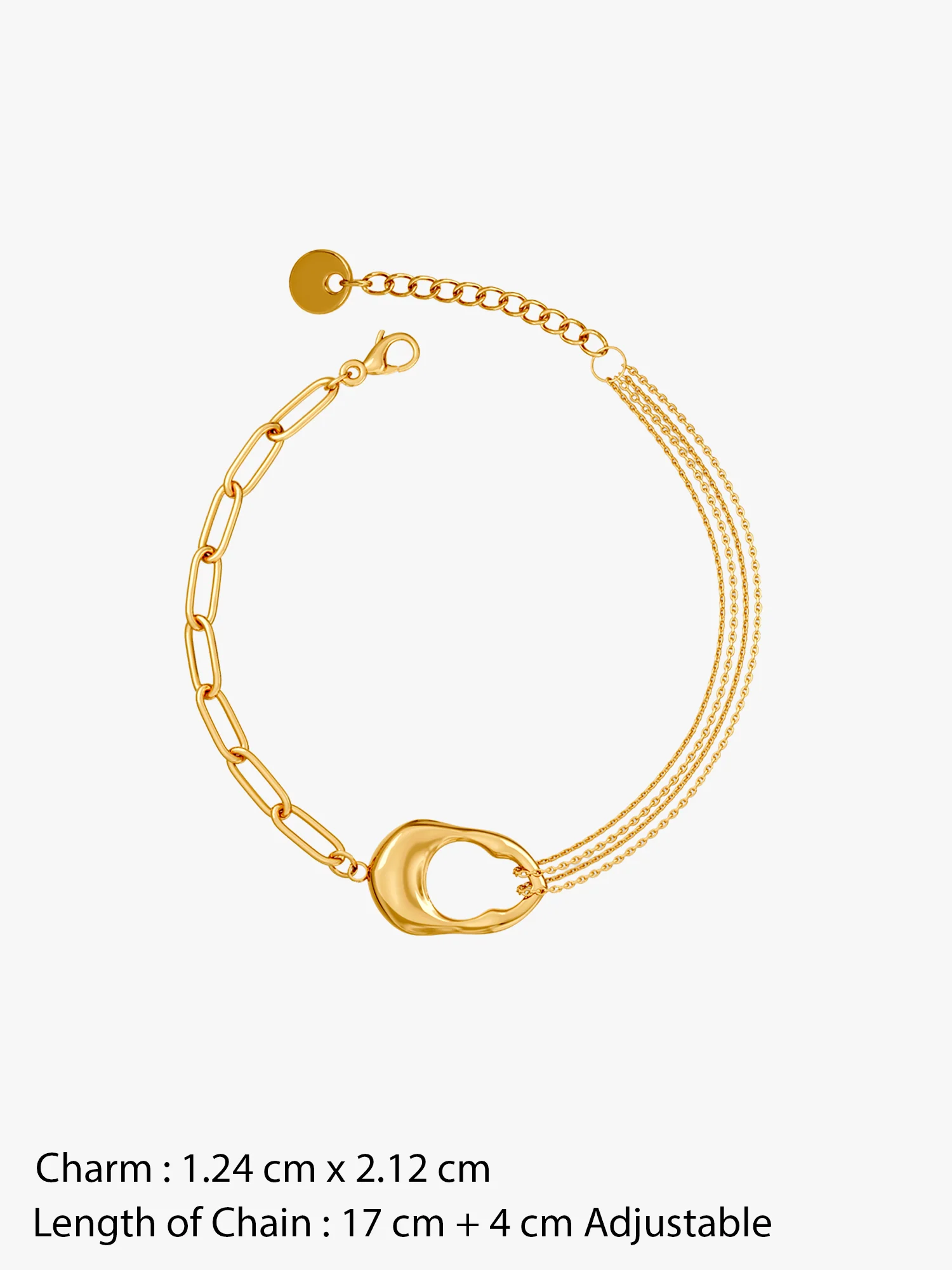 Split Energy Gold Plated Bracelet - Image 5
