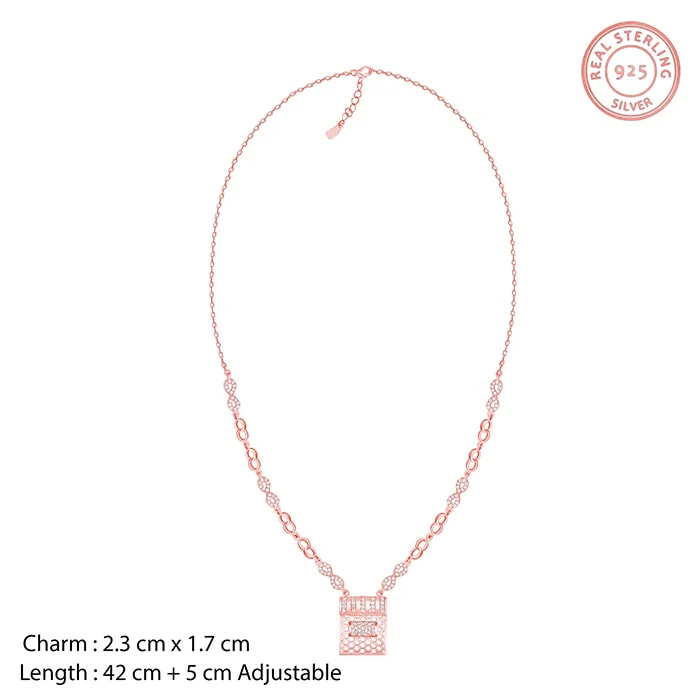 Rose Gold Endless Romance Necklace - Image 4