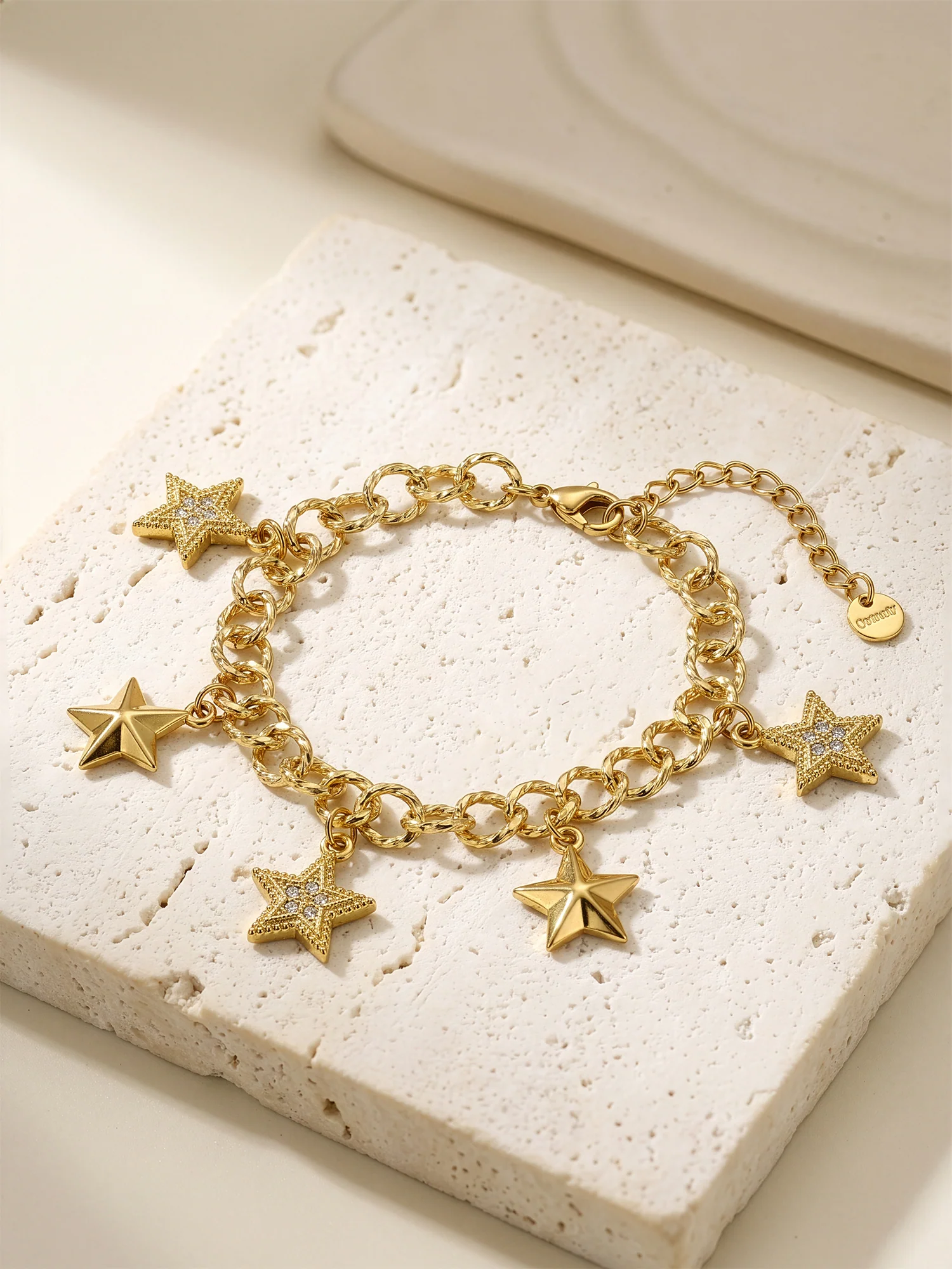 Star Drip Gold Plated Bracelet - Image 2