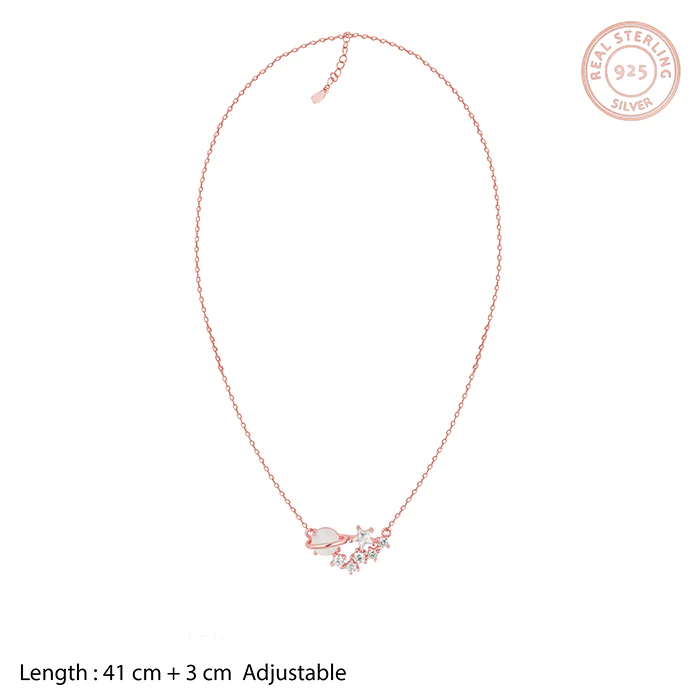 Rose Gold Celestial Love Necklace - Image 3