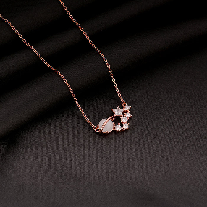 Rose Gold Celestial Love Necklace - Image 5