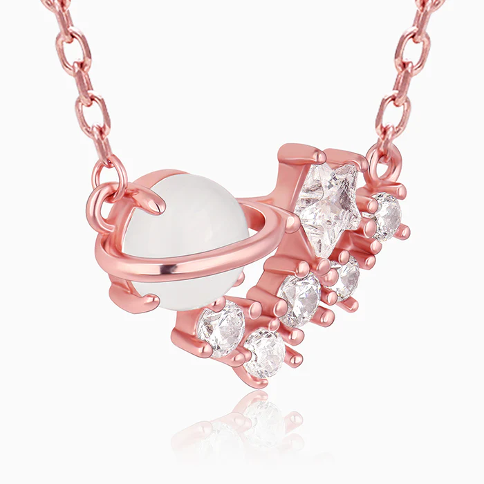 Rose Gold Celestial Love Necklace - Image 6