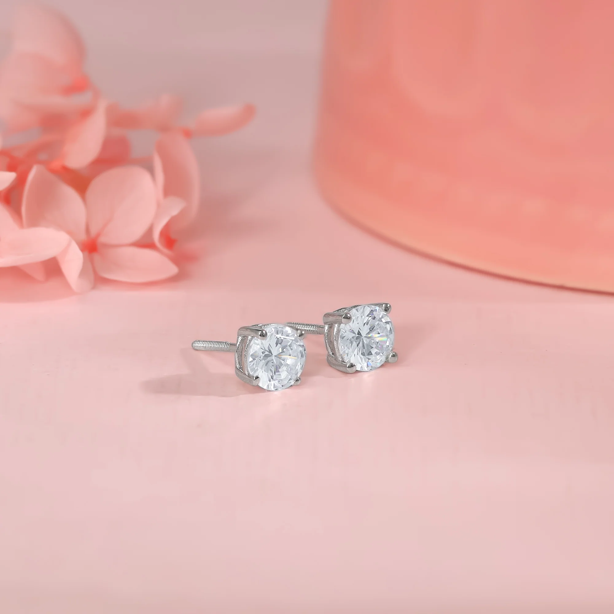 Anushka Sharma Silver Zircon Earrings - Image 2