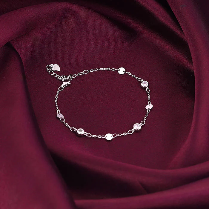 Silver Zircon High on Charm Bracelet - Image 2