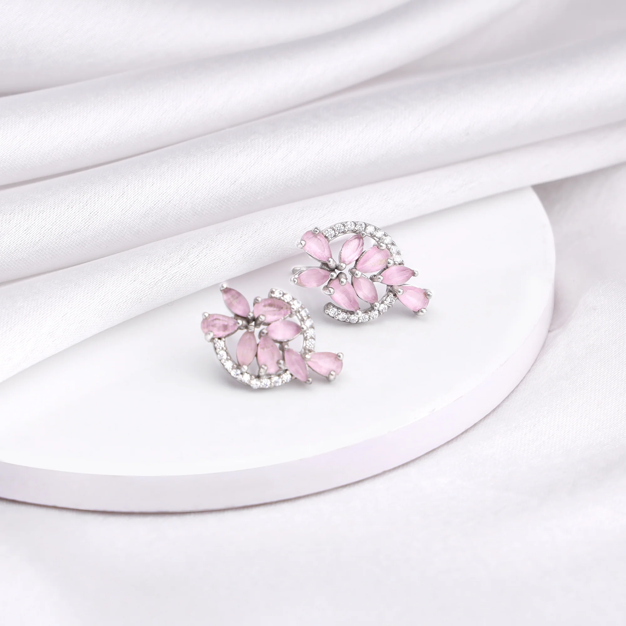 The Pink Periwinkle Earrings - Image 2
