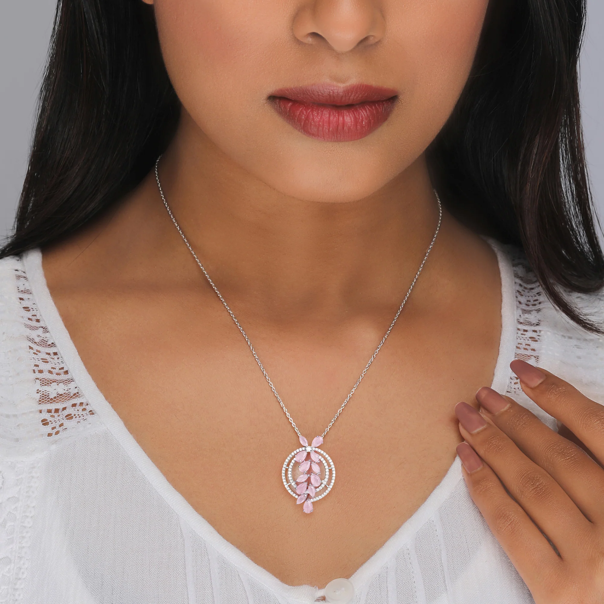 The Pink Periwinkle Pendant - Image 2