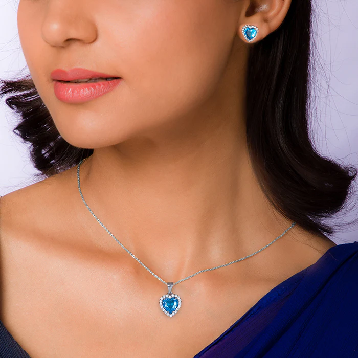 Silver Titanic Heart Of The Ocean Set - Image 2