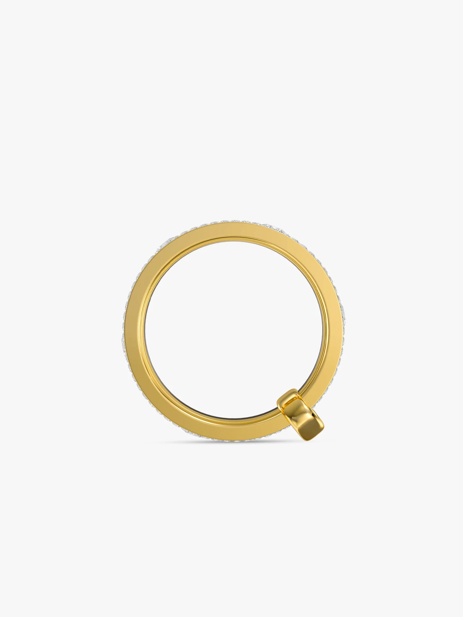 Triple Stack Dual Tone Layered Ring - Image 5