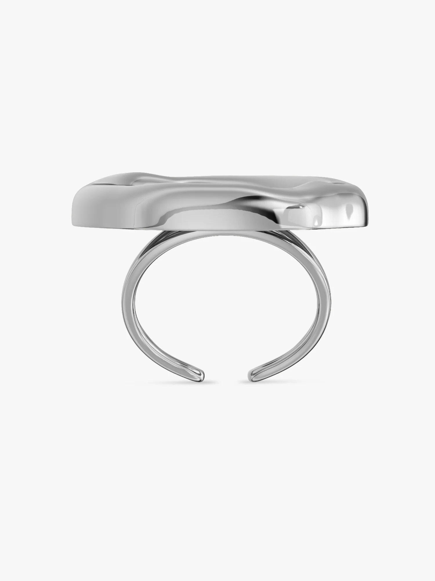 Twisted Orbit Loop Stainless Steel Ring (Size 7) - Image 5