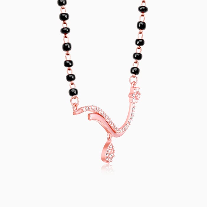 Rose Gold Eternal Tie Mangalsutra - Image 4