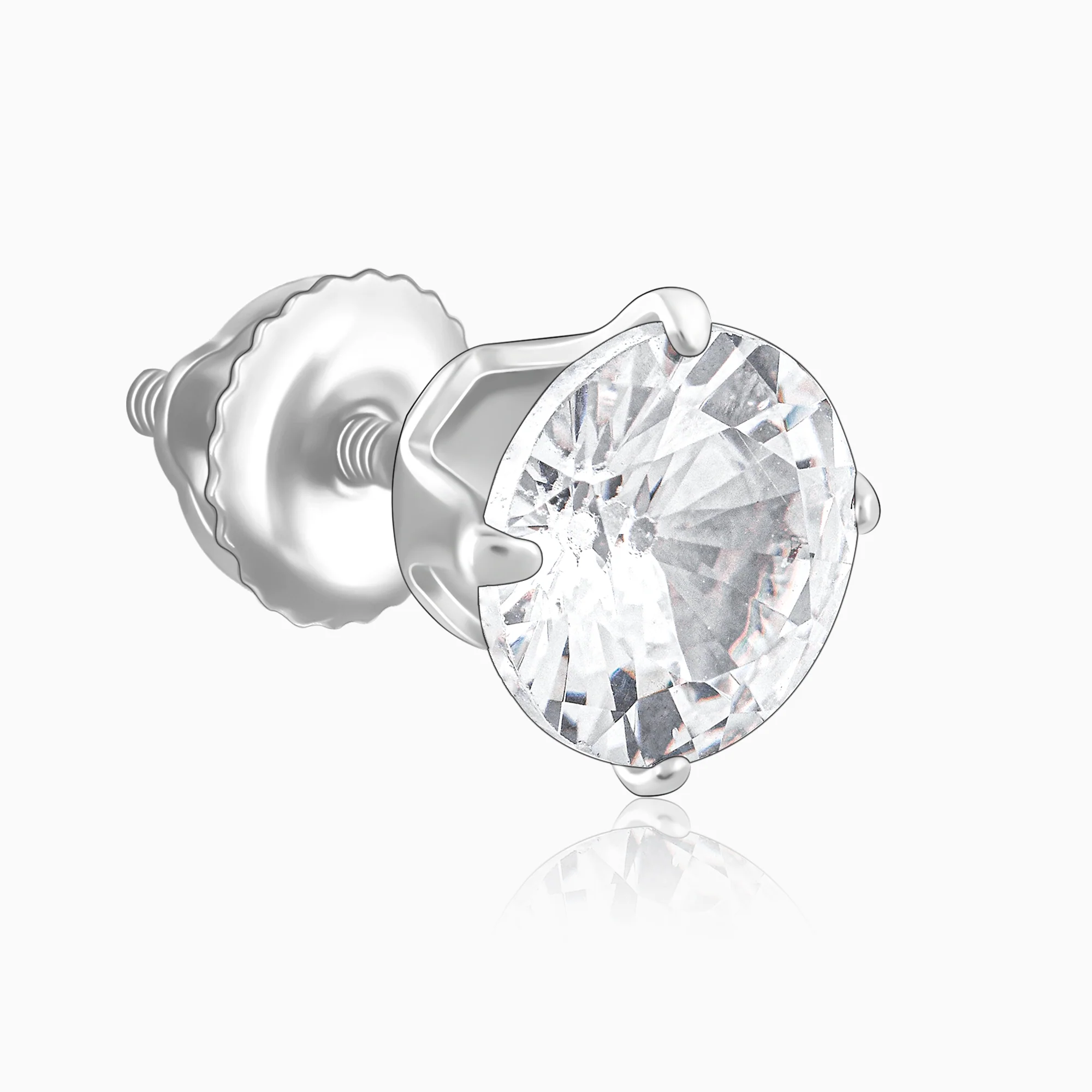 Zircon Stoned Silver Studs - Image 4