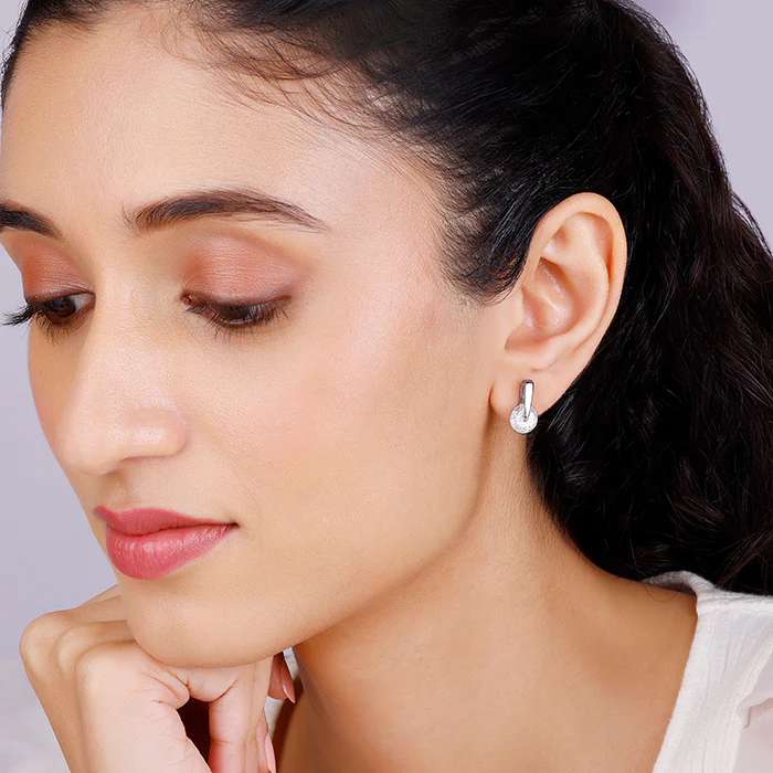 Zircon Twirl Earring - Image 3